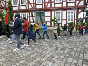 Palmsontag in St. Crescentius - Beginn der Heiligen Woche (Foto: Karl-Franz Thiede)